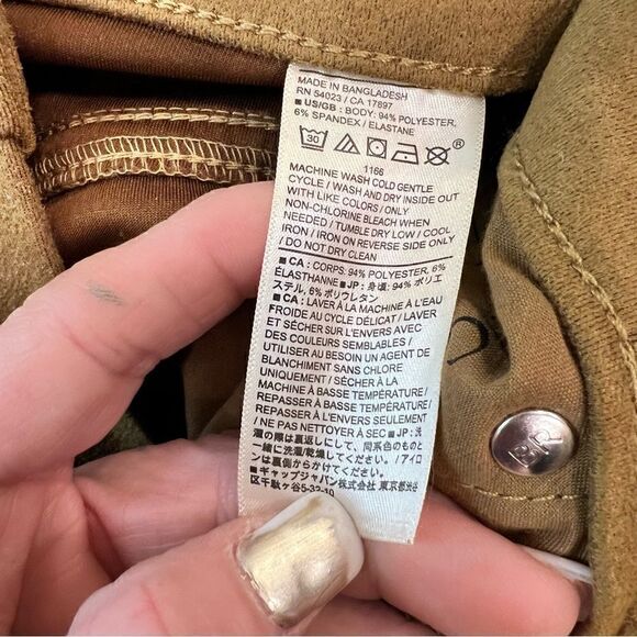 Banana Republic High Rise Vegan Suede Ankle Length pant- color "Horse Hair" NWT - Picture 12 of 13